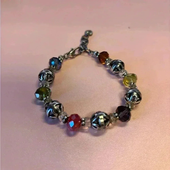 Brighton Multi Colored Crystal Beaded Bracelet - Picture 3 of 3